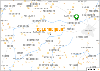 map of Kolombonoua