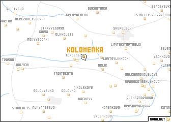 map of Kolomenka