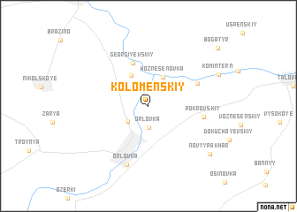 map of Kolomenskiy