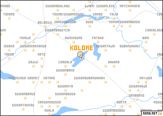 map of Kolomé