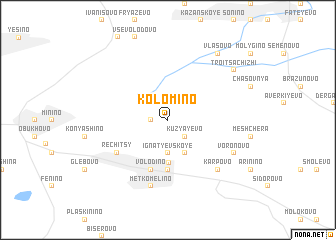 map of Kolomino