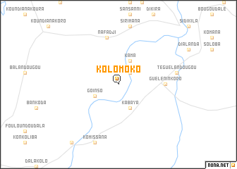 map of Kolomoko