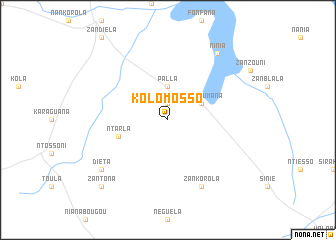 map of Kolomosso