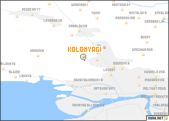 map of Kolomyagi