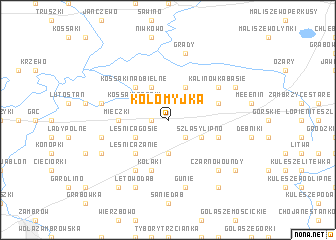 map of Kołomyjka