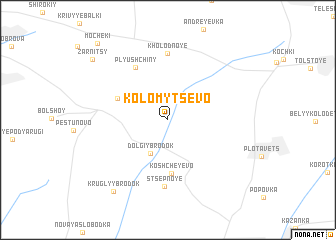 map of Kolomytsevo