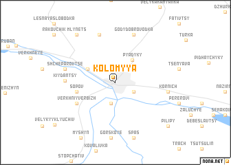 map of Kolomyya