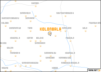 map of Kolonbala