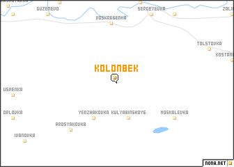 map of Kolonbek