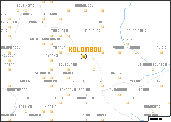 map of Kolonbou