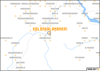 map of Kolondala Maméri