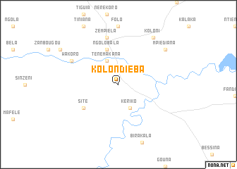 map of Kolondiéba