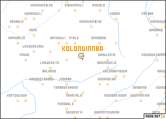 map of Kolondinnba