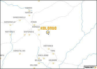 map of Kolondo