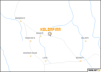 map of Kolonfinn