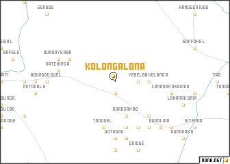 map of Kolongalona