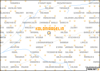 map of Kolonia Adelin