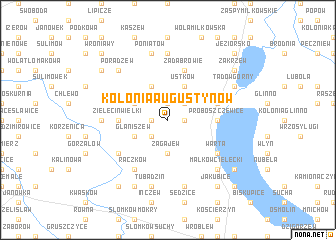 map of Kolonia Augustynów