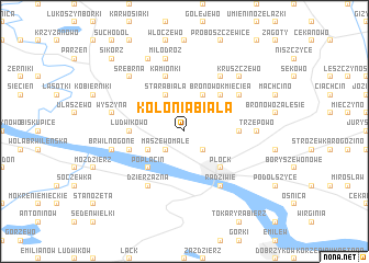 map of Kolonia Biała