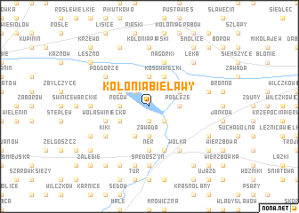 map of Kolonia Bielawy