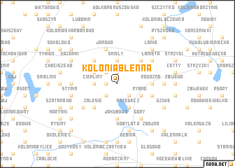 map of Kolonia Błenna