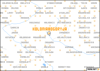 map of Kolonia Bogoryja