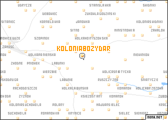 map of Kolonia Bożydar