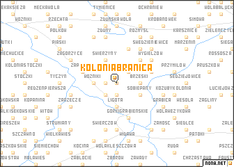 map of Kolonia Branica
