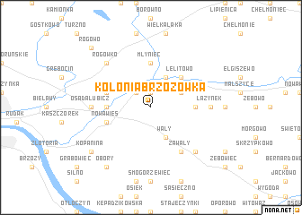 map of Kolonia Brzozówka