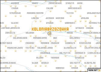 map of Kolonia Brzozówka