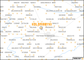 map of Kolonia Byki