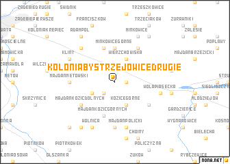 map of Kolonia Bystrzejowice Drugie