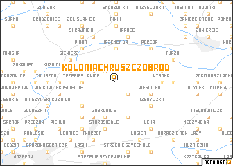 map of Kolonia Chruszczobród