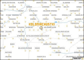 map of Kolonia Chustki