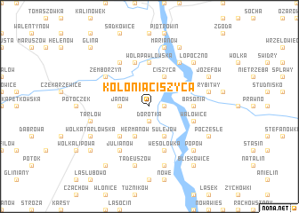 map of Kolonia Ciszyca