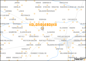 map of Kolonia Dębówka