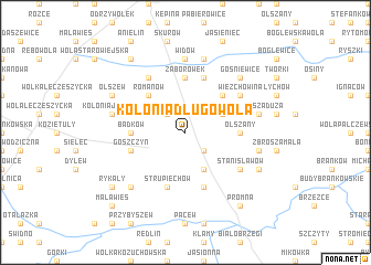 map of Kolonia Długowola