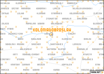 map of Kolonia Dobrosław