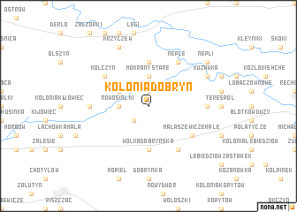 map of Kolonia Dobryń