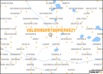 map of Kolonia Dratów Pierwszy