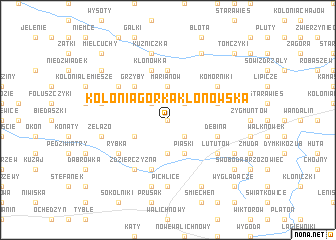 map of Kolonia Górka Klonowska