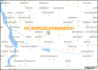 map of Kolonia Gościeradów Drugi