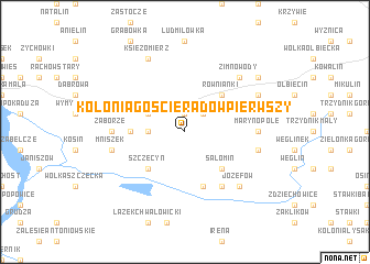 map of Kolonia Gościeradów Pierwszy