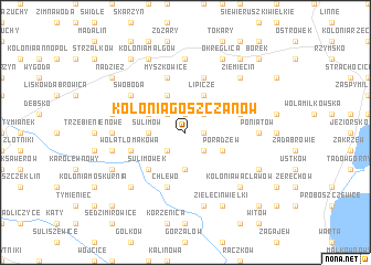 map of Kolonia Goszczanów