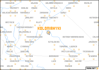 map of Kolonia Hyki