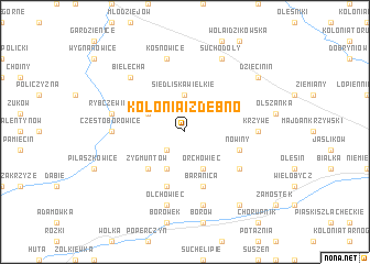 map of Kolonia Izdebno