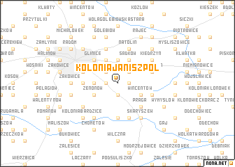 map of Kolonia Janiszpol