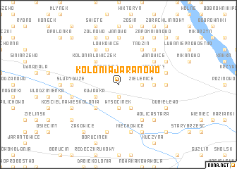 map of Kolonia Jaranowo