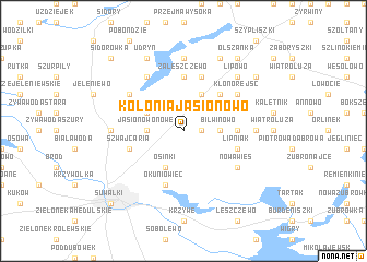 map of Kolonia Jasionowo