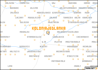 map of Kolonia Jedlanka